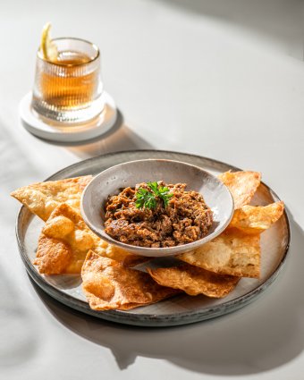 New Zealand Lamb Ragout with Soft Tortilla