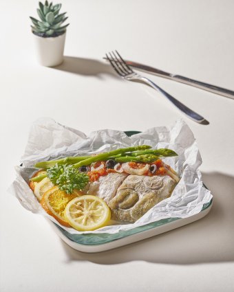 Papillote Fish with Lemon and Tomato Chutney