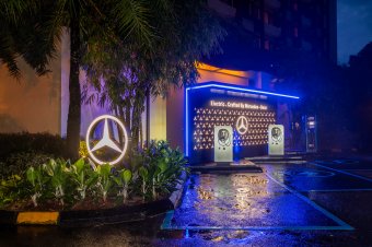 Mercedes-Benz charging station at Shangri-La_s Rasa Sayang, Penang