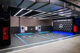 Mercedes-Benz charging station at The RuMa Hotel